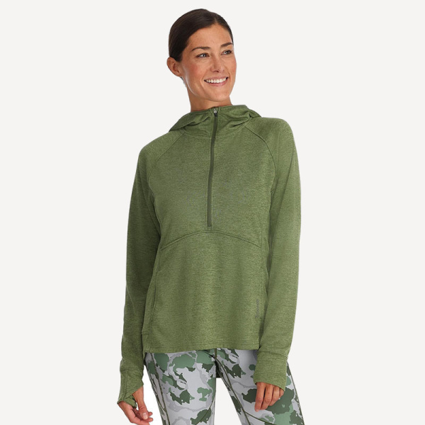 ТермоХуди Simms Women's Bugstopper Hoody (Женский; M; Dark Clover Heather)